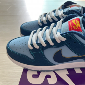 나코탭 나이키 덩크 SB 로우 와이 소 새드 크리스탈 블루 270