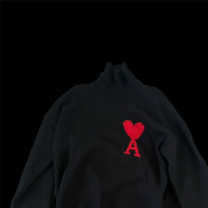 아미 하트 로고 폴로 니트 M