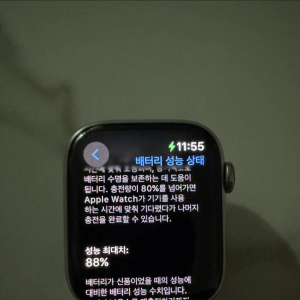 애플워치7 에르메스 45mm 실버