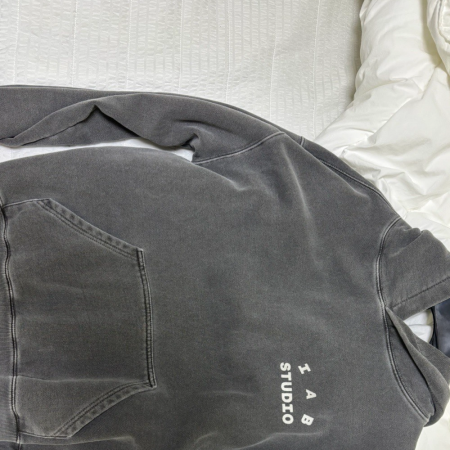 IAB STUDIO 피그먼트 후드 블랙 term