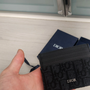 디올 오블리크 카드지갑 블랙 새상품급