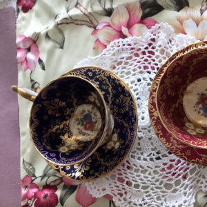 앤슬리 로얄티 찻잔, 앤틱 찻잔 2점