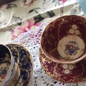 앤슬리 로얄티 찻잔, 앤틱 찻잔 2점