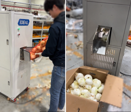 양파 껍질 탈피기 기계 판매