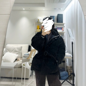 옌키 옌키 anm파우더블랙 패딩