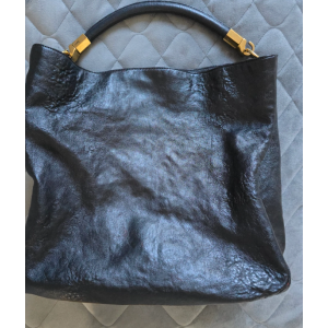 정품 이브생로랑 jlYSL 검정 가죽 호보백 숄더백