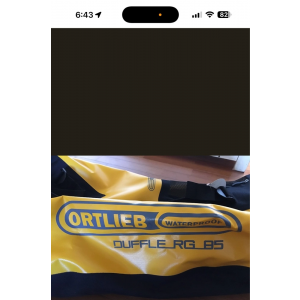 ORTLIEB 더플 cfgRG 85 방수 가방(미사용품) 노랑색