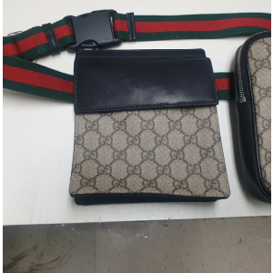 구찌 GG 캔버스 더블포켓 웨이스트 uz백 페니백