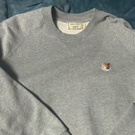 메종 키츠네 폭스 tyu헤드 맨투맨 XL