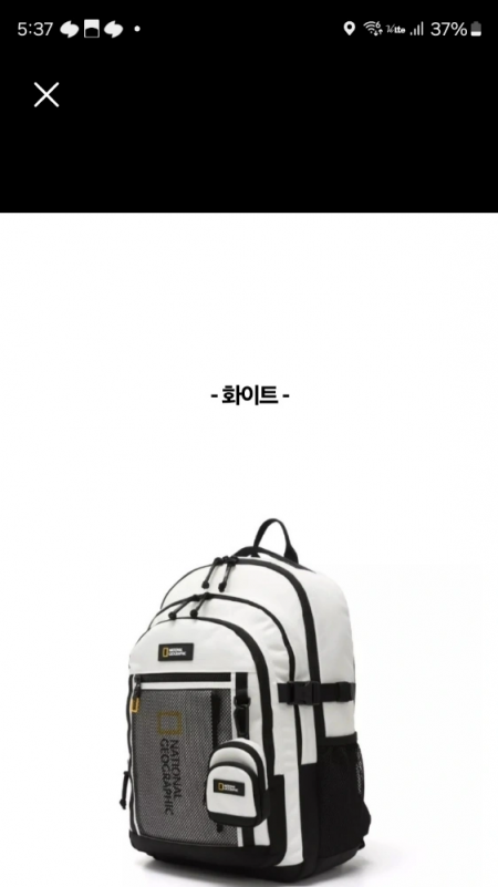 내셔널지오그래픽 tca화이트 백팩