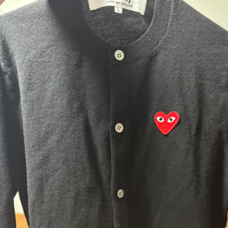 꼼데 가디건L 실착1회(사이즈 htf확인) 팔아용