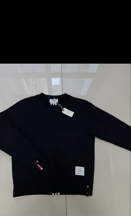 새상품  eal톰브라운 백로고 맨투맨 네이비 2사이즈