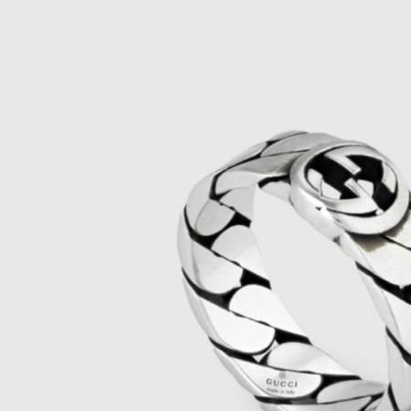 구찌 py반지 15호 (눌림있음 스크래치있음) 실버(은)제품