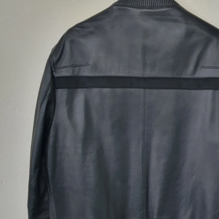 검정 가죽 블루종. aj디올. 거의새제품