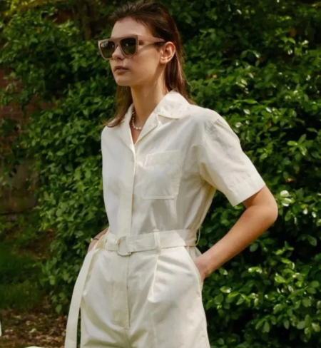 헤지스 아이보리 yg점프수트