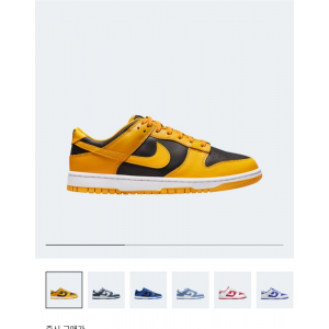 260 wqc나이키 덩크 로우 챔피언쉽 골든로드 새상품