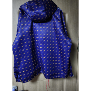 구찌 x 아디다스 rs트레포일 프린트 재킷 블루 그린