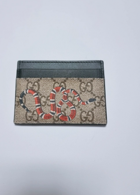 구찌  정품스네이크 카드 jt지갑