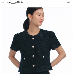 시에 셀리나 트위드 iwn자켓