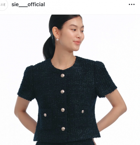 시에 셀리나 트위드 iwn자켓