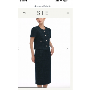 시에 셀리나 트위드 iwn자켓