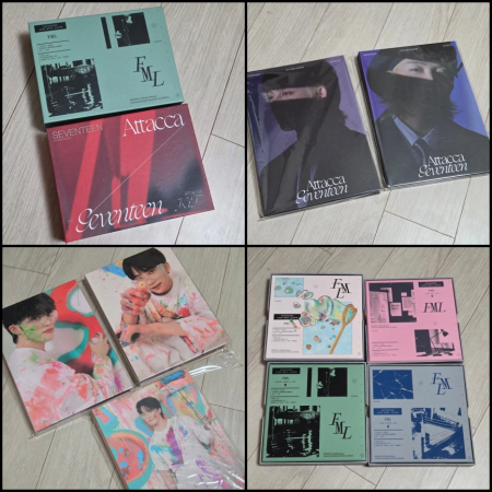 세븐틴 앨범, 캐럿반, 시그, 포토북, 잡지 일괄