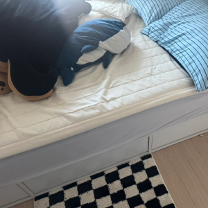 LED 조명 3단 벙커 수납 서랍 침대 슈퍼 싱글 프레임