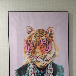 힙스터 호랑이 인테리어 액자