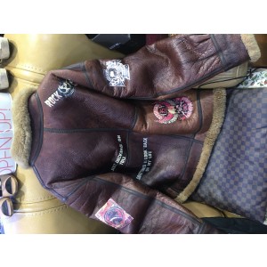 라이더 무스탕 점퍼ㅡ 오리지날 USA 아메리칸 브랜드 홀스킨 양가죽무스탕